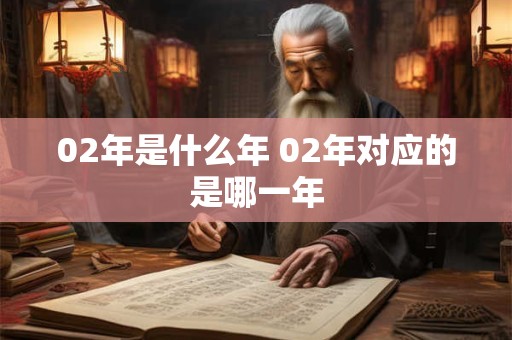 02年是什么年 02年对应的是哪一年