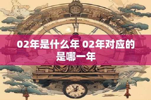 02年是什么年 02年对应的是哪一年