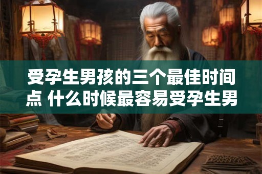 受孕生男孩的三个最佳时间点 什么时候最容易受孕生男孩