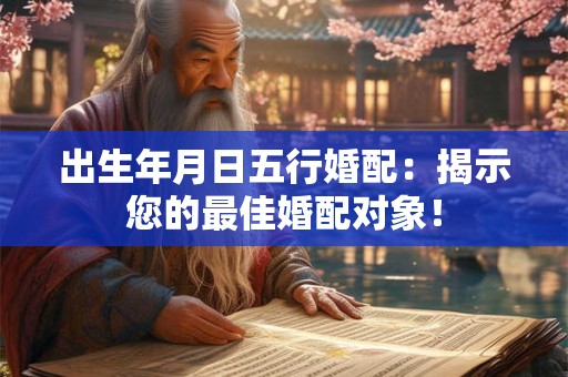 出生年月日五行婚配：揭示您的最佳婚配对象！