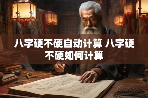 八字硬不硬自动计算 八字硬不硬如何计算