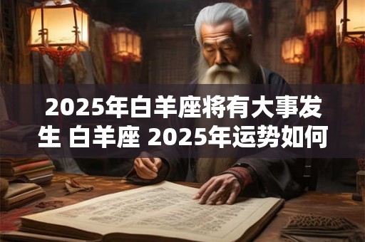 2025年白羊座将有大事发生 白羊座 2025年运势如何