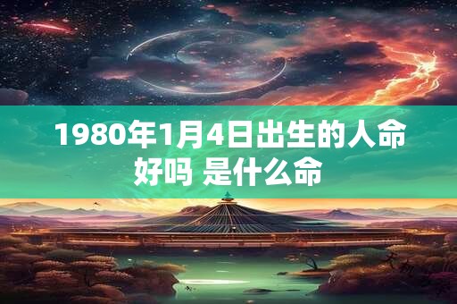 1980年1月4日出生的人命好吗 是什么命