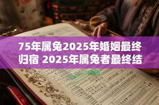 75年属兔2025年婚姻最终归宿 2025年属兔者最终结婚对象