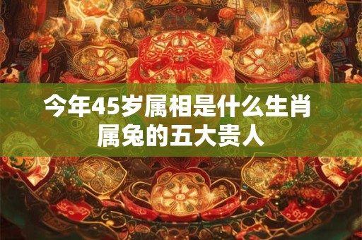 今年45岁属相是什么生肖 属兔的五大贵人