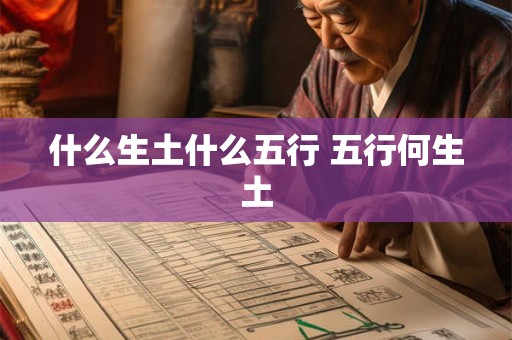 什么生土什么五行 五行何生土 什么生土什么五行 五行何生土