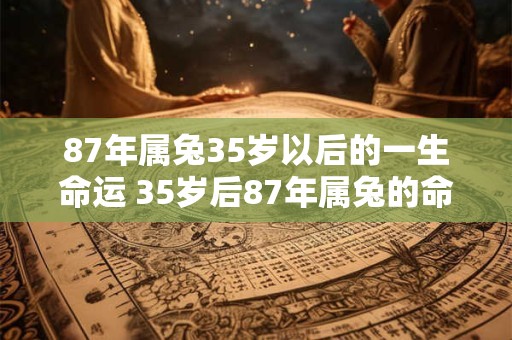 87年属兔35岁以后的一生命运 35岁后87年属兔的命运如何 87年属兔35岁以后的一生命运 35岁后87年属兔的命运如何