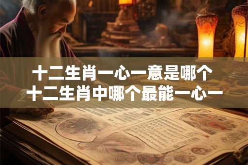 十二生肖一心一意是哪个 十二生肖中哪个最能一心一意