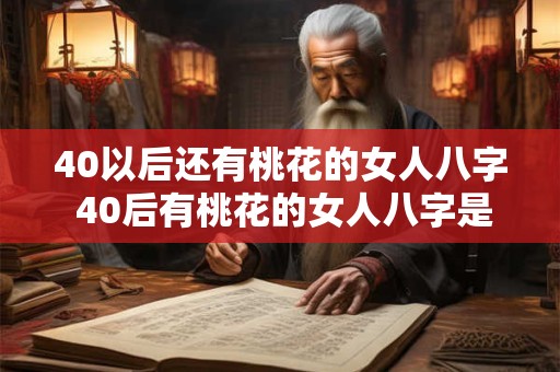 40以后还有桃花的女人八字 40后有桃花的女人八字是什么 40以后还有桃花的女人八字 40后有桃花的女人八字是什么