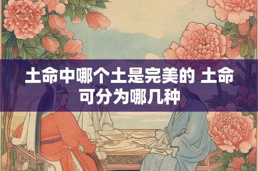 土命中哪个土是完美的 土命可分为哪几种