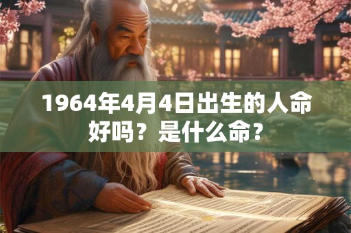 1964年4月4日出生的人命好吗?是什么命? 1964年4月4日出生的人命好吗?是什么命?
