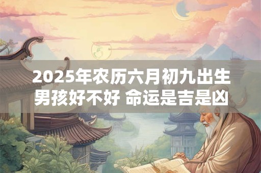 2025年农历六月初九出生男孩好不好 命运是吉是凶