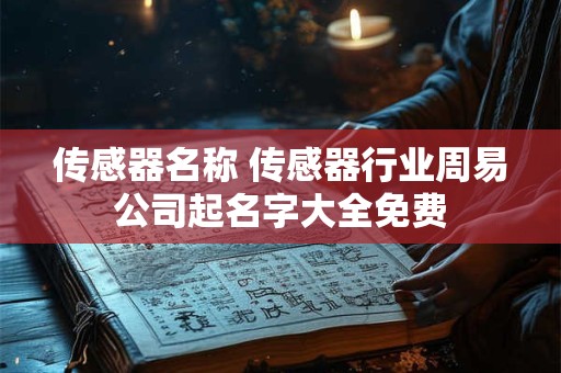 传感器名称 传感器行业周易公司起名字大全免费