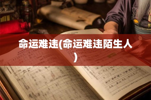 命运难违(命运难违陌生人) 命运难违(命运难违陌生人)