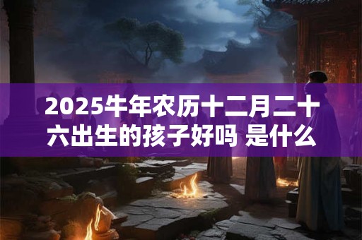 2025牛年农历十二月二十六出生的孩子好吗 是什么命
