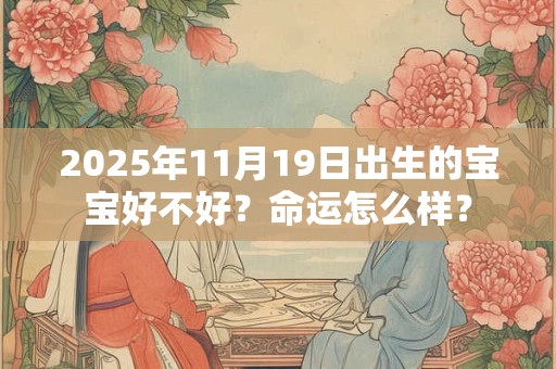2025年11月19日出生的宝宝好不好？命运怎么样？