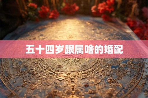 五十四岁跟属啥的婚配