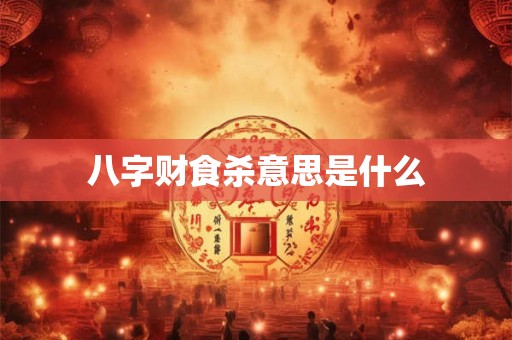 八字财食杀意思是什么