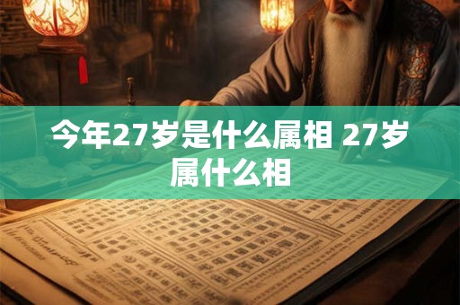 今年27岁是什么属相 27岁属什么相