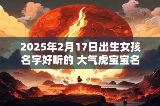 2025年2月17日出生女孩名字好听的 大气虎宝宝名
