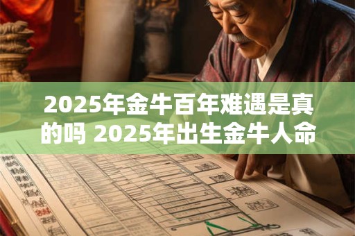 2025年金牛百年难遇是真的吗 2025年出生金牛人命运