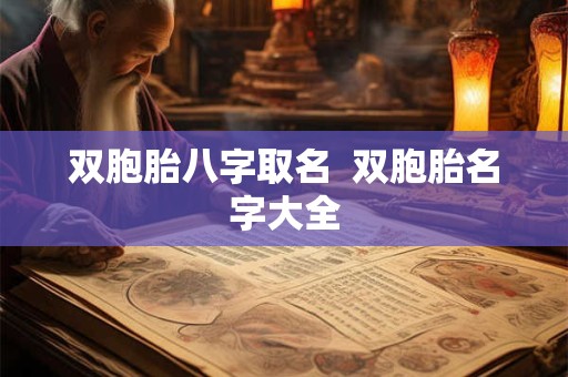 双胞胎八字取名  双胞胎名字大全