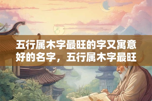 五行属木字最旺的字又寓意好的名字，五行属木字最旺的字男孩