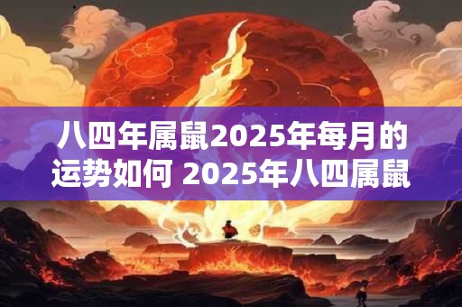 八四年属鼠2025年每月的运势如何 2025年八四属鼠每月运势如何