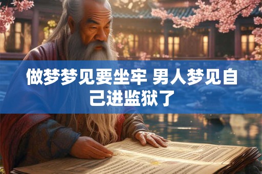 做梦梦见要坐牢 男人梦见自己进监狱了