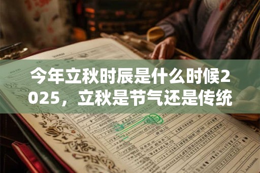 今年立秋时辰是什么时候2025，立秋是节气还是传统节日？
