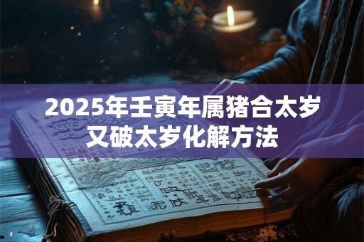 2025年壬寅年属猪合太岁又破太岁化解方法