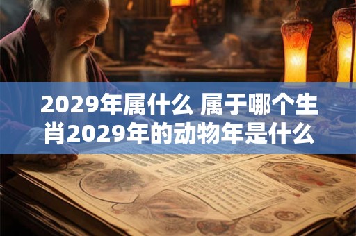 2029年属什么 属于哪个生肖2029年的动物年是什么