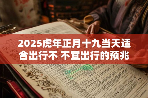 2025虎年正月十九当天适合出行不 不宜出行的预兆