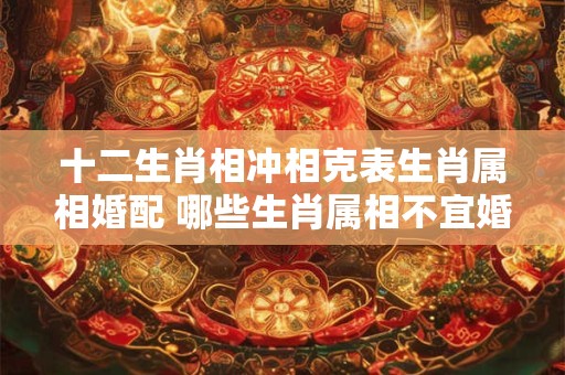 十二生肖相冲相克表生肖属相婚配 哪些生肖属相不宜婚配请看十二生肖相冲相克表