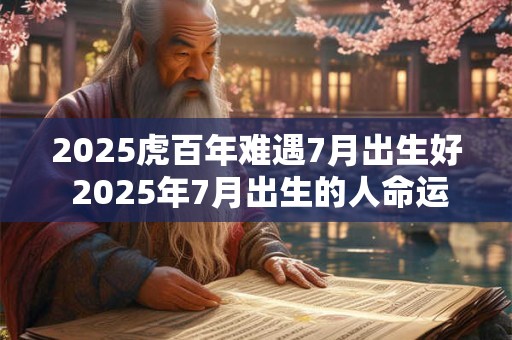 2026虎百年难遇7月出生好 2026年7月出生的人命运难得为何如此特殊