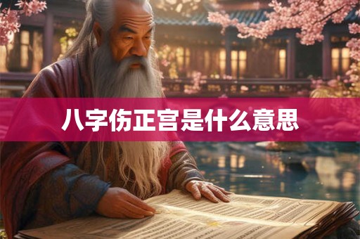 八字伤正宫是什么意思 八字伤正宫是什么意思