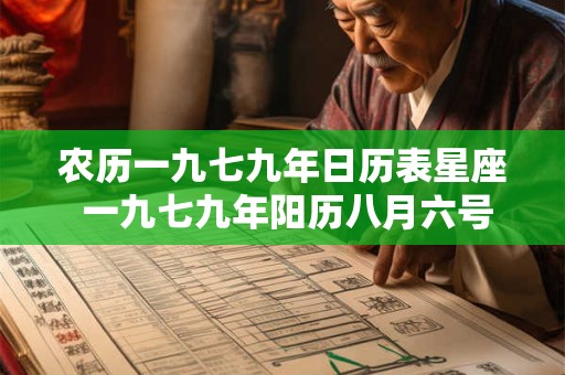 农历一九七九年日历表星座 一九七九年阳历八月六号什么星座