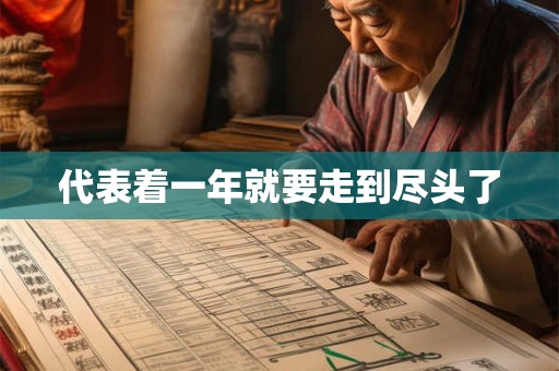代表着一年就要走到尽头了