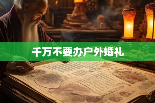 千万不要办户外婚礼