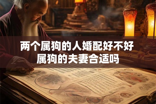 两个属狗的人婚配好不好 属狗的夫妻合适吗