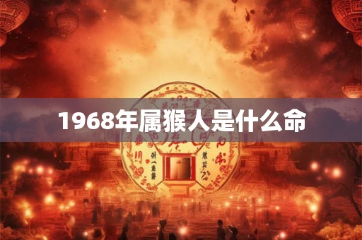 1968年属猴人是什么命 1968年属猴人是什么命