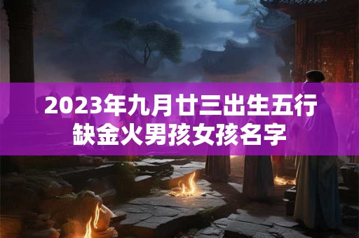 2023年九月廿三出生五行缺金火男孩女孩名字