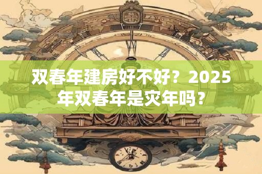 双春年建房好不好?2025年双春年是灾年吗? 双春年建房好不好?2025年双春年是灾年吗?