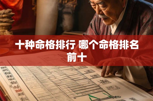 十种命格排行 哪个命格排名前十