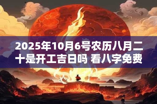 2026年10月6号农历八月二十是开工吉日吗 看八字免费