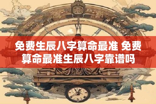 免费生辰八字算命最准 免费算命最准生辰八字靠谱吗 免费生辰八字算命最准 免费算命最准生辰八字靠谱吗
