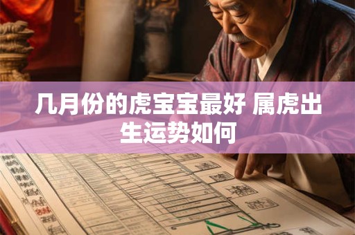 几月份的虎宝宝最好 属虎出生运势如何