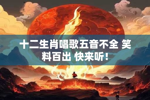 十二生肖唱歌五音不全 笑料百出 快来听！