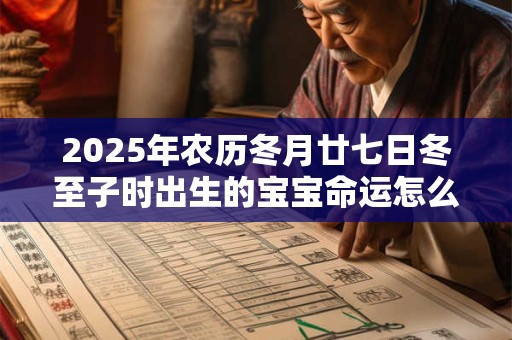 2025年农历冬月廿七日冬至子时出生的宝宝命运怎么样