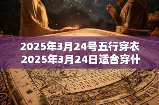 2025年3月24号五行穿衣 2025年3月24日适合穿什么五行服饰